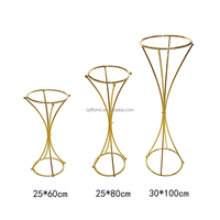 L81 vente en gros de supports de décoration en métal plaqué or les plus populaires centres de lustre élégants de haute qualité pour la table de mariage