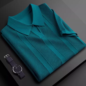 Polo Casual para <span class=keywords><strong>Hombre</strong></span> 2026, Moderno, Sencillo, <span class=keywords><strong>de</strong></span> Algodón Puro, Transpirable, Antipilling, Versátil - Product Image 5