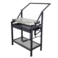 Gril de camping portable en gros en acier inoxydable extérieur charbon de bois gril de camping portable gril de barbecue pliant