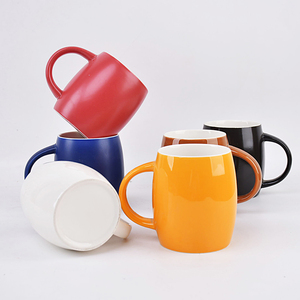 Wholesale Factory Direct Orange Ceramic Porcelain Eco-Friendly Minimalist Coffee Mugs Tea <strong>Cups</strong> <strong>Saucers</strong> Back School Cheap Price - Product Image 4
