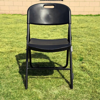 Chaises pliantes en plastique de qualité commerciale pour la location, résistantes aux intempéries, pour mariages, banquets de jardin, événements en plein air