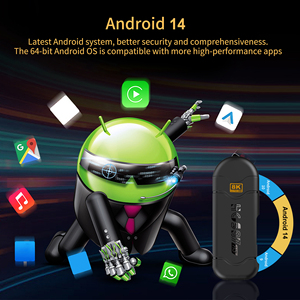 Clé TV Android 14 Allwinner H313 Quad Core 2 Go de RAM 16 Go de ROM 1080p WiFi 5G BT5.2 Contrôle vocal Boîtier TV intelligent - Product Image 2