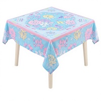 Taplak Meja Mahjong Soulchen 56" X 56" Motif Bunga Persegi Imitasi Katun Fleece dengan Kartu Aturan, Ubin, Permainan, Suvenir Pesta Malam