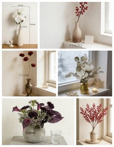 <span class=keywords><strong>Bouquet</strong></span> de fleurs artificielles blanches <span class=keywords><strong>et</strong></span> vertes avec des feuilles d'eucalyptus <span class=keywords><strong>et</strong></span> de fougère pour cadeau de mariage, <span class=keywords><strong>bouquet</strong></span> de mariée ou cadeau de la Saint-Valentin - Product Image 6
