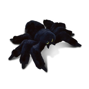 Poupée Araignée Luxueuse à Huit Jambes, Yeux Vifs, Cadeau Effrayant de 8 Pouces, Animal en Peluche, Noir, Réaliste, Fabriqué à la Main - Product Image 1