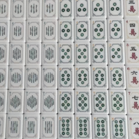Ensemble de tuiles en acrylique de mahjong américain de style chinois à double couche, édition exclusive