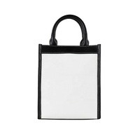 Sac à bandoulière pour femmes à la mode personnalisée Mini sac décontracté en toile de coton et fermeture à glissière en cuir véritable pour l'extérieur