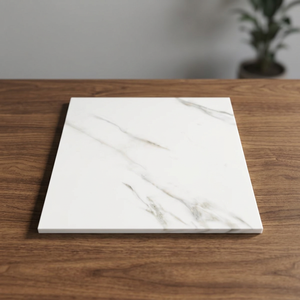 Arctic Bronze 24x24inch Glossy Porcelain <b>Floor</b> Tiles 8mm Marble Look Premium Commercial Flooring - Product Image 3