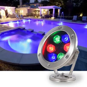 Dmx Rgb Rgbw 3W 6W 9W tersembunyi warna kolam berubah titik air mancur Led lampu bawah air