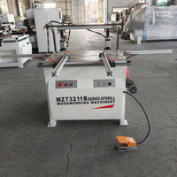 Máquina perforadora múltiple de tres cabezales Máquina perforadora de línea de husillo múltiple Producto Perforación de carpintería de línea de tres filas