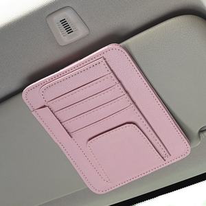 Pare-soleil de voiture Clip de lunettes de voiture de haute qualité Fournitures de stockage professionnelles Sac de certificat de billet - Product Image 6