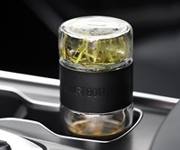 Bouteille d'eau en verre à double paroi de 200ml tasse de thé et de séparation de l'eau avec infuseur à thé