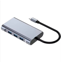 Station d'accueil de charge 7-en-1 haute vitesse 4K PD USB 3.0 accessoires informatiques multifonctions lecteur de carte SD TF C USB HUB Stock