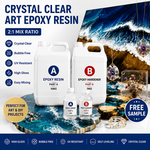 Kit de <span class=keywords><strong>Resina</strong></span> Epoxi Transparente para Arte, <span class=keywords><strong>Resina</strong></span> de Fundición 2:1, Resistente a los Rayos <span class=keywords><strong>UV</strong></span>, Sin Burbujas, para Joyería, Posavasos y Manualidades - Product Image 1
