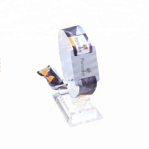 RFID smart NFC tag with QR code woven bracelet for acces Control input - Product Image 2