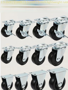 Endüstriyel Hafif Yük 1.5/2/2.5/<span class=keywords><strong>3</strong></span> İnç Poliüretan Döner Tekerlek Rulmanlı 2 Yıl Garantili - Doğrudan Üretici - Product Image 2