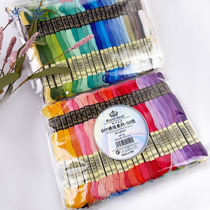 <span class=keywords><strong>Fil</strong></span> de <span class=keywords><strong>coton</strong></span> égyptien 50 couleurs arc-en-ciel, <span class=keywords><strong>fil</strong></span> à broder mercerisé 100% <span class=keywords><strong>coton</strong></span>, populaire pour le point de croix, la couture et les travaux manuels - Product Image 4