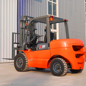 Carretilla elevadora con ruedas de terreno áspero contenedor barato 2wd Drive 3 ton 4 ton carretilla elevadora diésel - Product Image 2