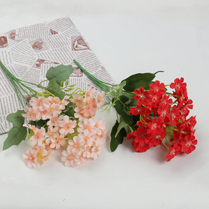 Bouquet de fleurs artificielles en soie - Chrysanthèmes sauvages en petite bouquette pour la décoration de la maison et du bureau - Modèle en gros BSJ-340 Fabriqué en Chine - Product Image 2