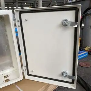 Caja de Panel y carcasa de Pcb, caja de Metal de Control de botón electrónico, resistente al agua, acero y aluminio, Sus