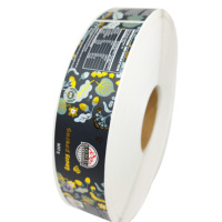 Rouleau de papier synthétique de haute qualité, imperméable, auto-adhésif, imprimé sur mesure, vinyle, qualité alimentaire, autocollant pour bouteille d'huile d'olive