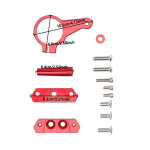 Kit <span class=keywords><strong>de</strong></span> Manillar <span class=keywords><strong>de</strong></span> Titanio con Soporte <span class=keywords><strong>de</strong></span> Montaje, Modificación <span class=keywords><strong>de</strong></span> Manillar <span class=keywords><strong>de</strong></span> Motocicleta, Soporte <span class=keywords><strong>de</strong></span> Montaje <span class=keywords><strong>de</strong></span> Estabilizador <span class=keywords><strong>de</strong></span> Manillar, Aleación <span class=keywords><strong>de</strong></span> Aluminio, Negro - Product Image 2