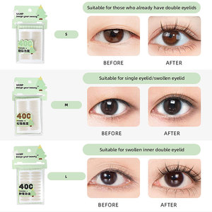 400 Uds. Cintas para párpados de encaje de doble párpado, herramientas de maquillaje, malla cosmética Invisible con pegamento, Clip MOQ bajo, diferentes formas de ojos - Product Image 6