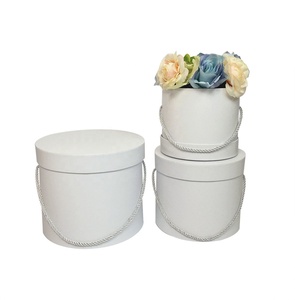 Scatole di dimensioni di nozze d'imballaggio di carta della scatola regalo del cilindro rotondo del fiore della rosa di lusso su ordinazione all'ingrosso per la mamma mamma san valentino - Product Image 3