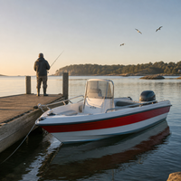 Nouveau bateau de pêche Chaser 430 4,3 m en FRP pour les eaux côtières européennes avec coque en fibre de verre