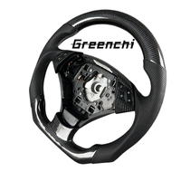 Volant en fibre de carbone pour BMW Série 5 E60 E90 E92, design personnalisé de type D, sans airbags