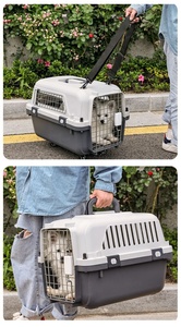 USMILEPET yüksek kalite Pet köpek araba seyahat kafes havayolu kutusu kasalar köpekler kediler için Pet taşıma taşıyıcı toptan seyahat ürünleri - Product Image 3