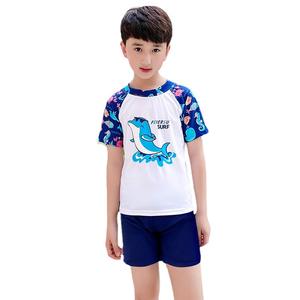 เฟียร์ซูชุดว่ายน้ำเด็กชายแบบสองชิ้นแห้งเร็วระบายอากาศได้ดีป้องกันแสงแดดสำหรับเด็กอายุ 5-16 ปีชุดว่ายน้ำฤดูร้อน - Product Image 5