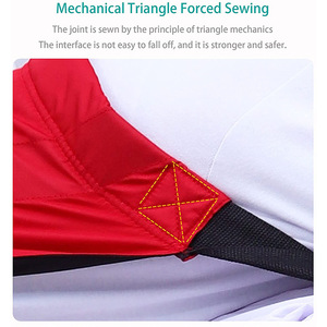 Transfer <b>Belt</b> Adult Patient Transport <b>Belt</b> <b>Red</b> One Size Polyester Thickened Cotton Feel Fabric For Bedridden Care - Product Image 3