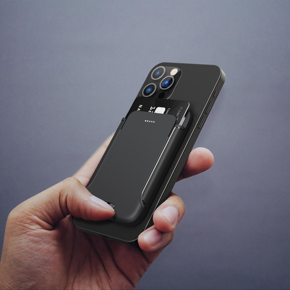 mens rfid blocking carbon fiber slim wallet