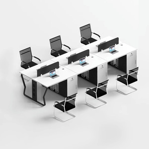 Vente en gros de personnalisation 1.2m petit bureau modulaire en bois blanc Table de bureau minimaliste au design moderne pour chambre à coucher - Product Image 6