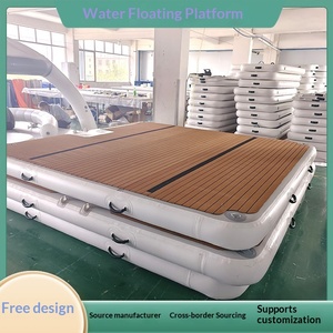 Plateforme flottante <span class=keywords><strong>gonflable</strong></span> transfrontalière pour la pêche en mer, <span class=keywords><strong>lit</strong></span> aquatique, tapis flottant, coussin d'air, tapis <span class=keywords><strong>magique</strong></span> - Fabricant - Product Image 2