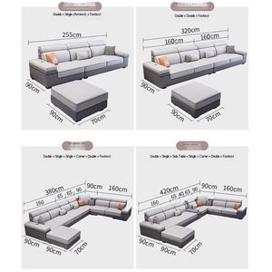 Sofá Esquinero en Forma <span class=keywords><strong>de</strong></span> U <span class=keywords><strong>de</strong></span> Estilo Europeo al <span class=keywords><strong>Mejor</strong></span> Precio al por Mayor, Sofá <span class=keywords><strong>de</strong></span> Cuero <span class=keywords><strong>de</strong></span> 7 Plazas para Sala <span class=keywords><strong>de</strong></span> Estar, Sofá Seccional Largo, Juego <span class=keywords><strong>de</strong></span> Muebles - Product Image 5