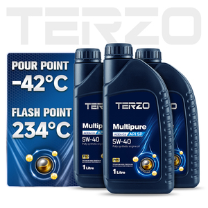 น้ำมันเครื่องยนต์รถยนต์ TERZO MULTIPURE 5W40 C3 API SP ACEA C3 มัลติเกรด PAO สังเคราะห์แท้ 100% - Product Image 5