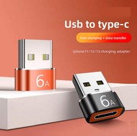 Nouveau Câble de Données USB vers Type-C 20 Femelle-Mâle PD 6A en Alliage d'Aluminium, Adaptateur Convertisseur de Port USB C pour Téléphone, Vente Chaude