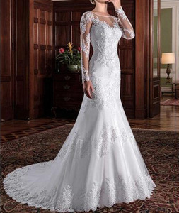 S330 2025 Wedding Gown Bride Vestido De Noiva White Backless Lace Ball Gown Wedding <b>Dress</b> - Product Image 2