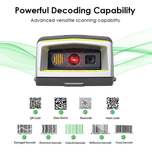 Effon PS02 1D 2D <span class=keywords><strong>Mini</strong></span> scanner à gants sans fil Lecteur de codes industriels portable Scanner de codes à barres portable pour entrepôt <span class=keywords><strong>d</strong></span>'inventaire - Product Image 3