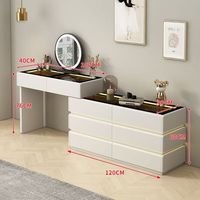 Moderne Kommoden Luxus Beliebte Große Make-up Tisch Eitelkeiten Tisch Hoch Brutto Luxus Schmink tisch Mit Spiegel