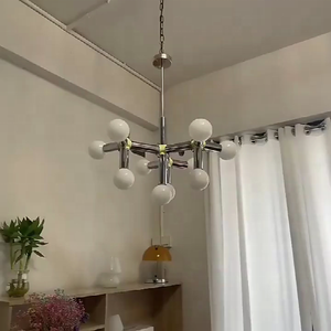 10-ánh sáng trần ánh sáng cho phòng ngủ phòng ăn nhà bếp văn phòng <span class=keywords><strong>Chrome</strong></span> Đèn chùm hiện đại - Product Image 4