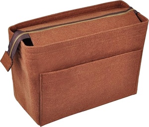 Tùy chỉnh bán buôn tái chế mềm bông polyester làm cho túi dây kéo túi cho vẻ đẹp lưu trữ thêu túi mỹ phẩm mở - Product Image 5