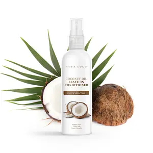 帮助驯服卷曲椰子光泽护发素光滑光泽完成乳木果水分留在护发素