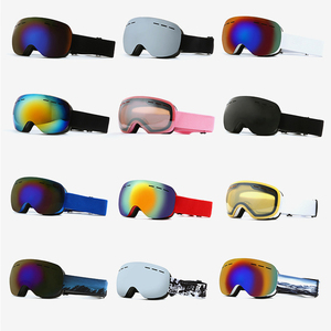 Gafas de Esquí para Adultos con Logotipo Personalizado Premium, Montura Semi-Rimless con Espejo, Correa Ajustable, Lente Esférica, OTG, Doble Capa Antivaho, UV400 - Product Image 1