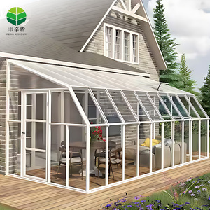 Terraza de Cristal Templado Aislante para las Cuatro Estaciones, Solárium de Cristal Transparente con Marco de Aluminio - Product Image 4