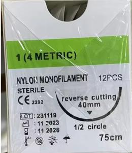 Hilo de Sutura Quirúrgica Aprobado por OEM, Ácido Poliglicólico 910, Nylon, Seda, PGA, PDO, PDS, PGLA, <span class=keywords><strong>Catgut</strong></span> Crómico con Aguja - Product Image 6