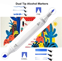 Marqueurs à alcool 48 couleurs, ensemble de marqueurs artistiques à double pointe pour livre de coloriage pour adultes, dessin, croquis, peinture