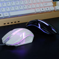 Souris filaire optique de jeu la plus vendue, bon marché, avec éclairage LED RGB, pour bureau, ordinateur portable